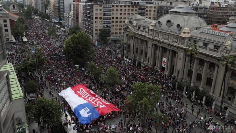 More than a million protesters demand Chile president's resignation More than a million protesters demand Chile president's resignation