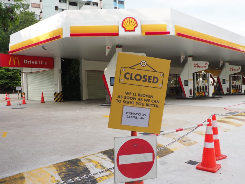 The McDonald's "drive-thru" outlet at the Shell petrol kiosk along Tampines Ave 2 will be closed until further notice. The petrol kiosk will reopen on April 24.