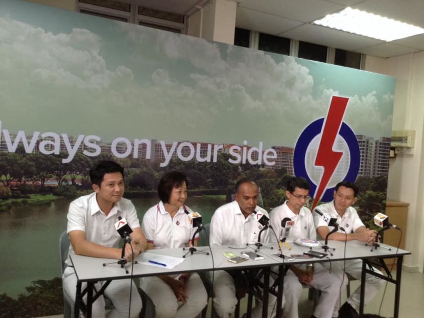 The PAP press conference for Nee Soon GRC today (Sept 9). Photo: Tan Weizhen/TODAY