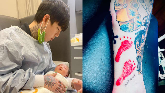 把女儿小脚印刺身上　谢和弦：让我当最酷父亲