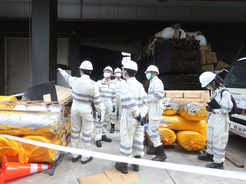 Tuas fatal fire: Inquiry committee probe gets underway with visit to accident site; to report in 3 to 6 months Tuas fatal fire: Inquiry committee probe gets underway with visit to accident site; to report in 3 to 6 months