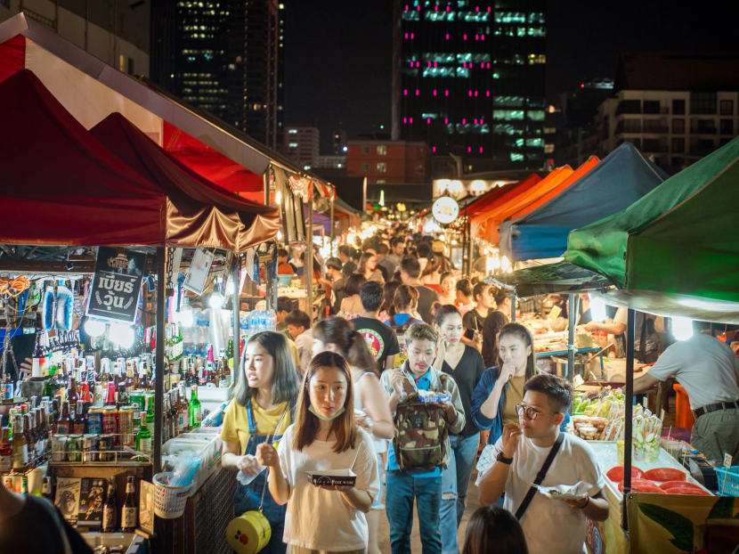 A night market in Bangkok. For years, Thailand’s tourism scene has been dominated by Chinese visitors, with 10.5 million in 2018 alone – accounting for about 28 per cent of total foreign arrivals. A night market in Bangkok. For years, Thailand’s tourism scene has been dominated by Chinese visitors, with 10.5 million in 2018 alone – accounting for about 28 per cent of total foreign arrivals.