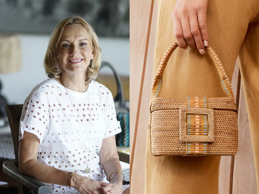 Handwoven handbags cheap