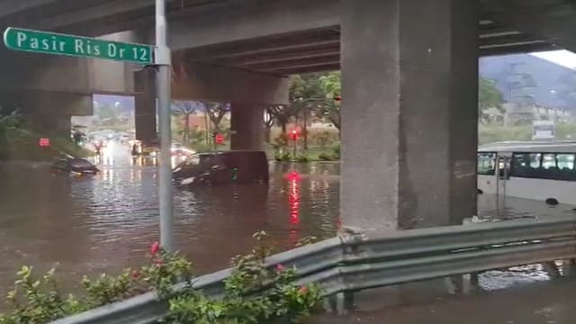 全岛多处降豪雨 引发多地突发性淹水风险