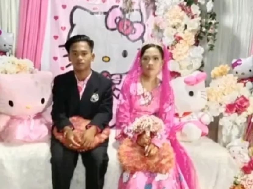 TikToker Gets Married In Hello Kitty Themed Wedding Dress Looks