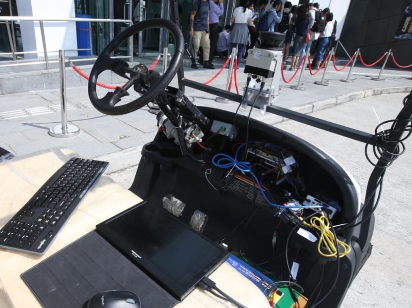 Hong Kong's first driverless car, which was developed by researchers from the Hong Kong University of Science and Technology. Photo: South China Morning Post
