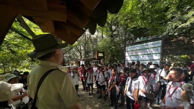 新加坡童军按计划 继续在韩国的露营活动