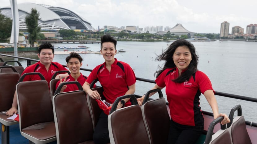 In pictures: 4 Singapore athletes celebrate 2021 victories in open-top bus parade In pictures: 4 Singapore athletes celebrate 2021 victories in open-top bus parade