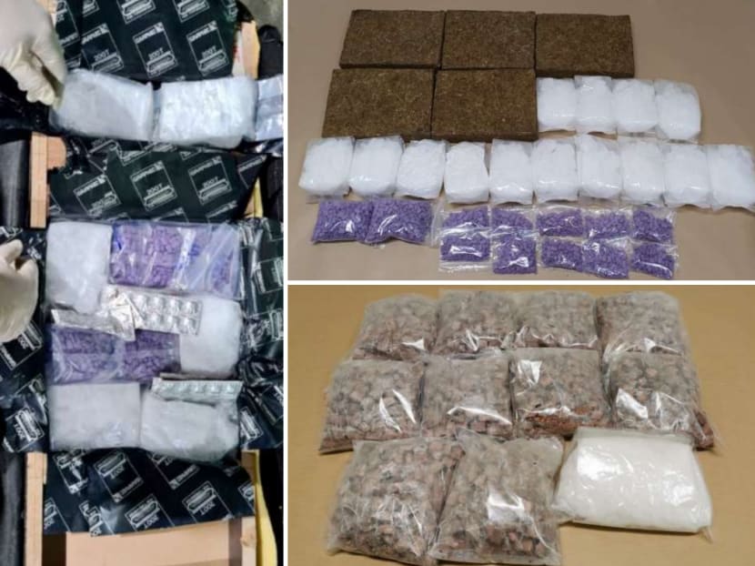 The total amount of drugs seized in a recent operation by the Immigration & Checkpoints Authority is enough to feed the addiction of 2,200 heroin abusers, 3,080 methamphetamine abusers and 780 cannabis abusers for a week.