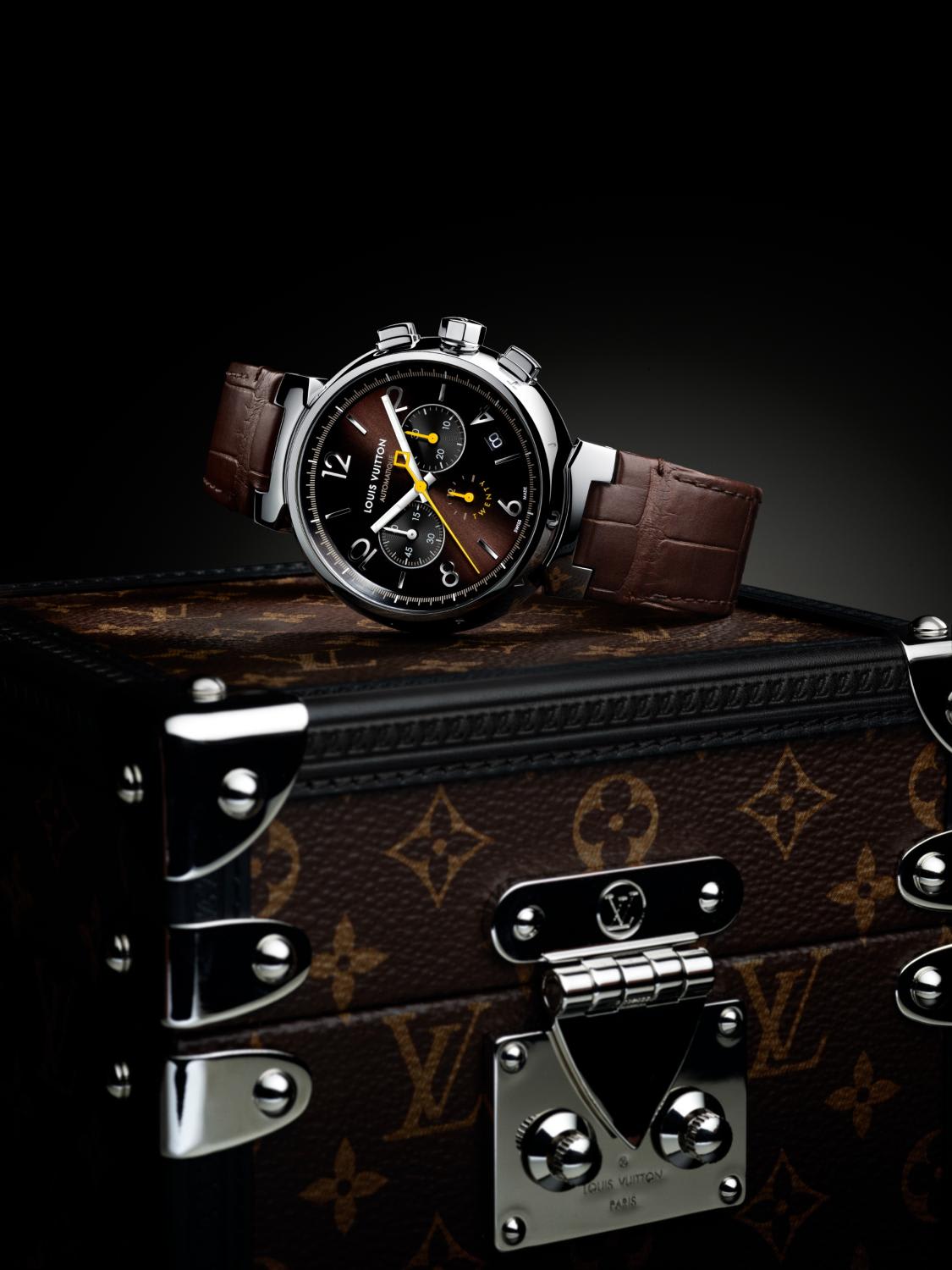 This limited edition Louis Vuitton Tambour watch comes in a special  monogram trunk - CNA Luxury