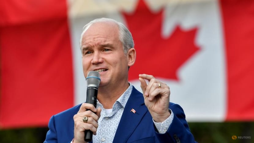 Canada opposition chief, leading in election race, under fire over gun control