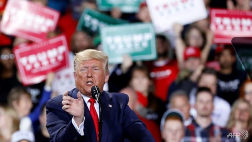 At campaign rally, embattled Trump gives withering review of impeachment vote At campaign rally, embattled Trump gives withering review of impeachment vote