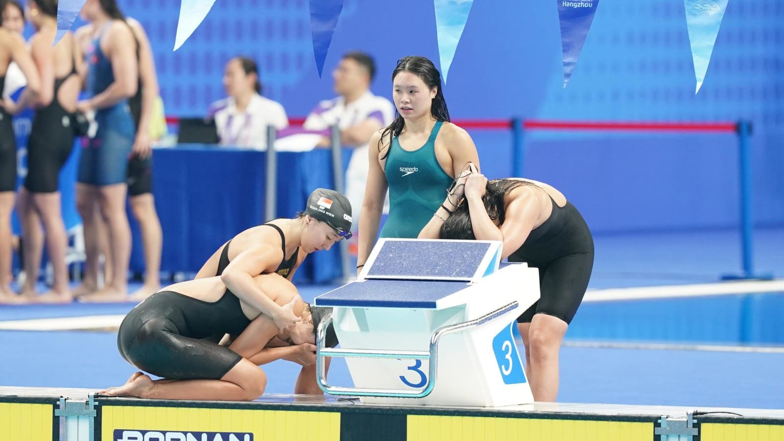 Tears for Singapore women’s 4x100m medley squad after disqualification denies team Asian Games bronze