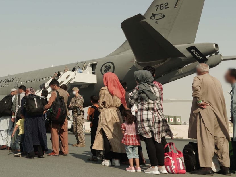 RSAF tanker-transport plane lands in Germany with 149 evacuees from Afghanistan