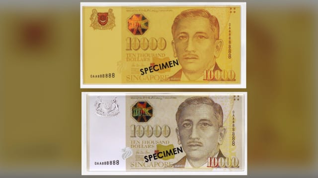 新加坡造币厂再推出面额1万元的复制钞