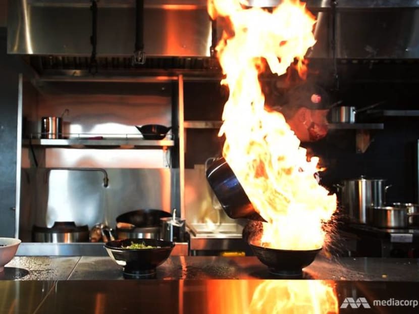 Noodles topped with a towering flame: Sneak peek at Menbaka Fire Ramen