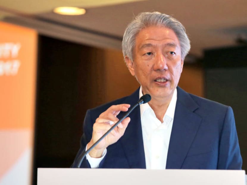 Speaking at the inaugural Singapore Defence Technology Summit at the Shangri-La Hotel on Thursday (June 28), Deputy Prime Minister Teo Chee Hean said defence and security services globally were barely keeping pace with threats posed by rapid technological developments. Speaking at the inaugural Singapore Defence Technology Summit at the Shangri-La Hotel on Thursday (June 28), Deputy Prime Minister Teo Chee Hean said defence and security services globally were barely keeping pace with threats posed by rapid technological developments.
