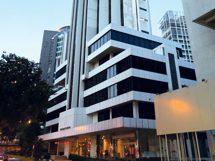 Thong Sia Building, located along Bide­ford Road near The Paragon shopping mall, sits on a freehold site with 
a land area of around 21,602 sq ft. Photo: JLL