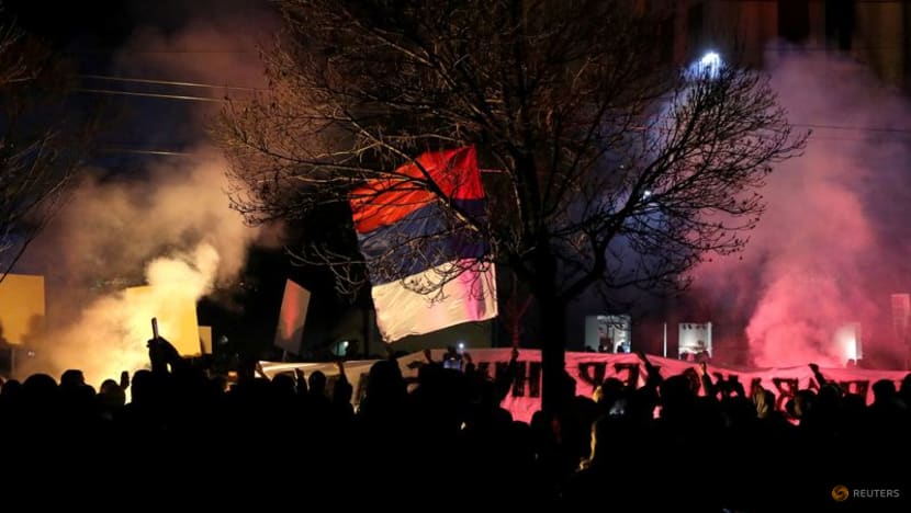 Thousands in Belgrade protest against Western-backed Serbia-Kosovo deal Thousands in Belgrade protest against Western-backed Serbia-Kosovo deal