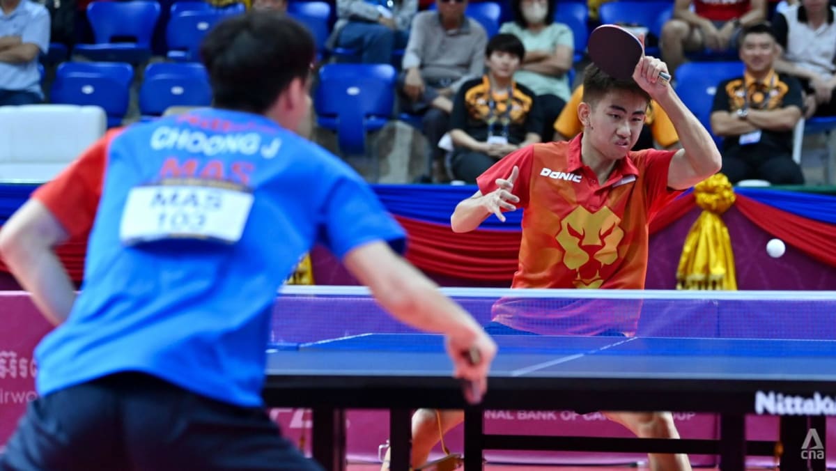 Table Tennis Singapore beat Malaysia 3-0 to clinch SEA Games mens team gold