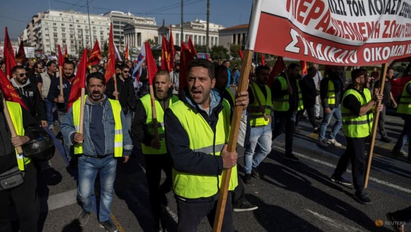 Thousands march as Greeks strike over 'suffocating' inflation Thousands march as Greeks strike over 'suffocating' inflation