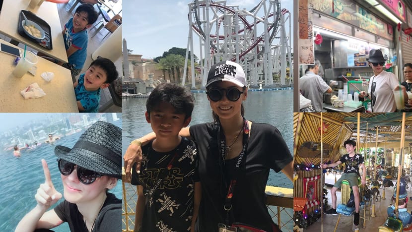 Photos Of Cecilia Cheung's Recent Holiday With Her Sons In Singapore