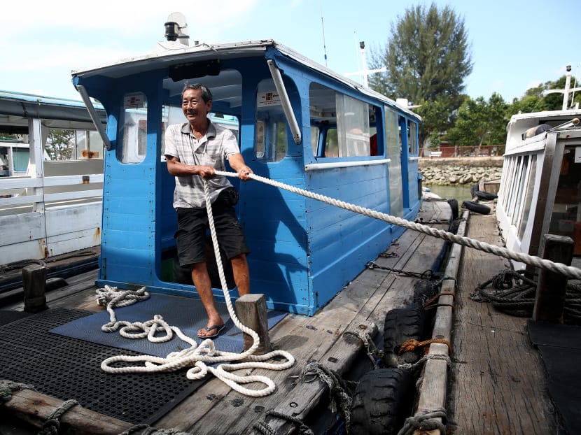 Mr Kit Kau Chye, 70, an Ubin boat operator and Changi Point Ferry Association chairman. Photo: Nuria Ling/TODAY