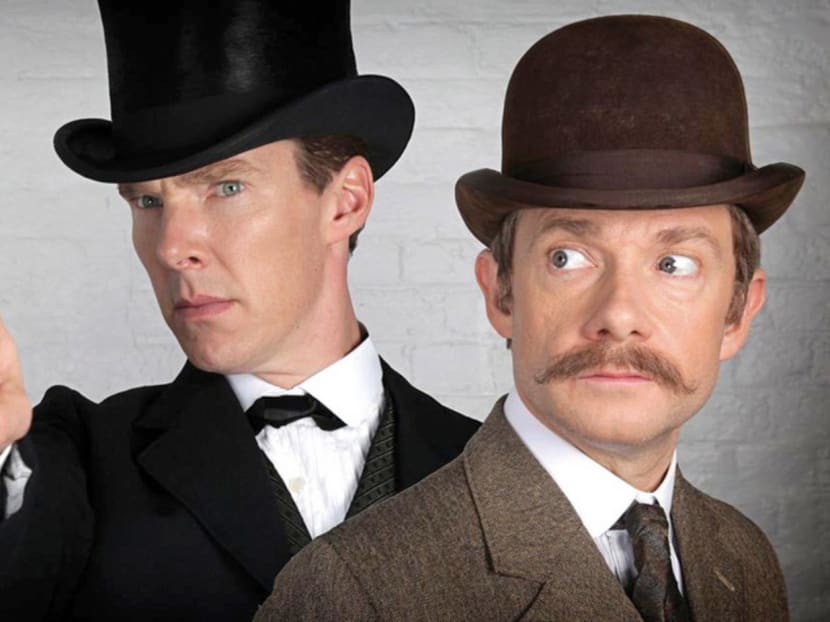 A photo for the Sherlock special shows the actors looking 
downright Victorian.
