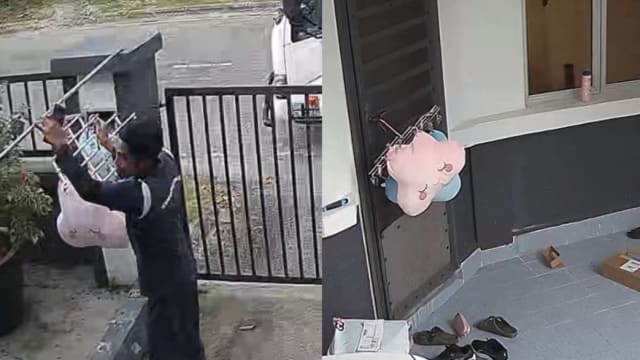 见快下雨帮忙收玩具 马国送货员暖举获网赞