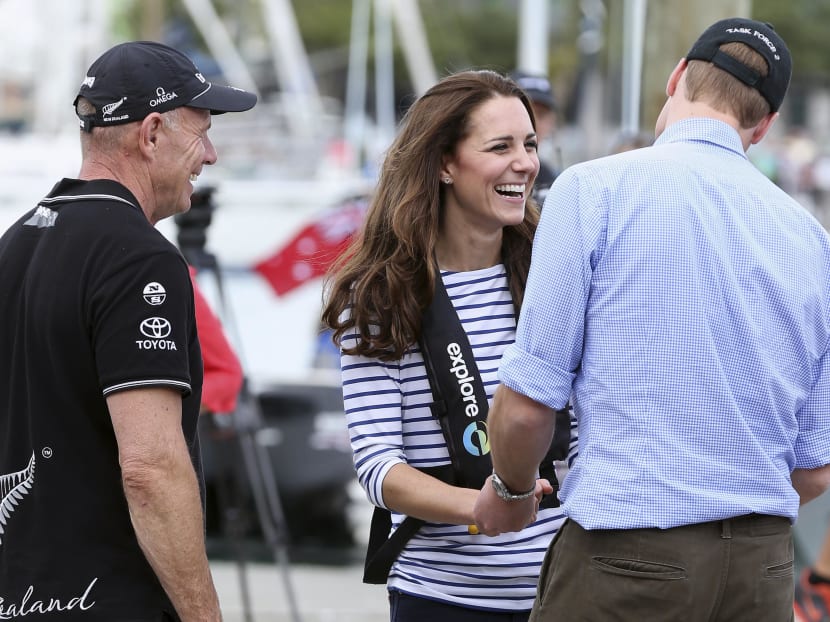 Royal couple compete in sailing race during NZ trip
