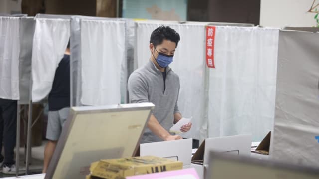 台湾九合一选举 国民党多个县市领先
