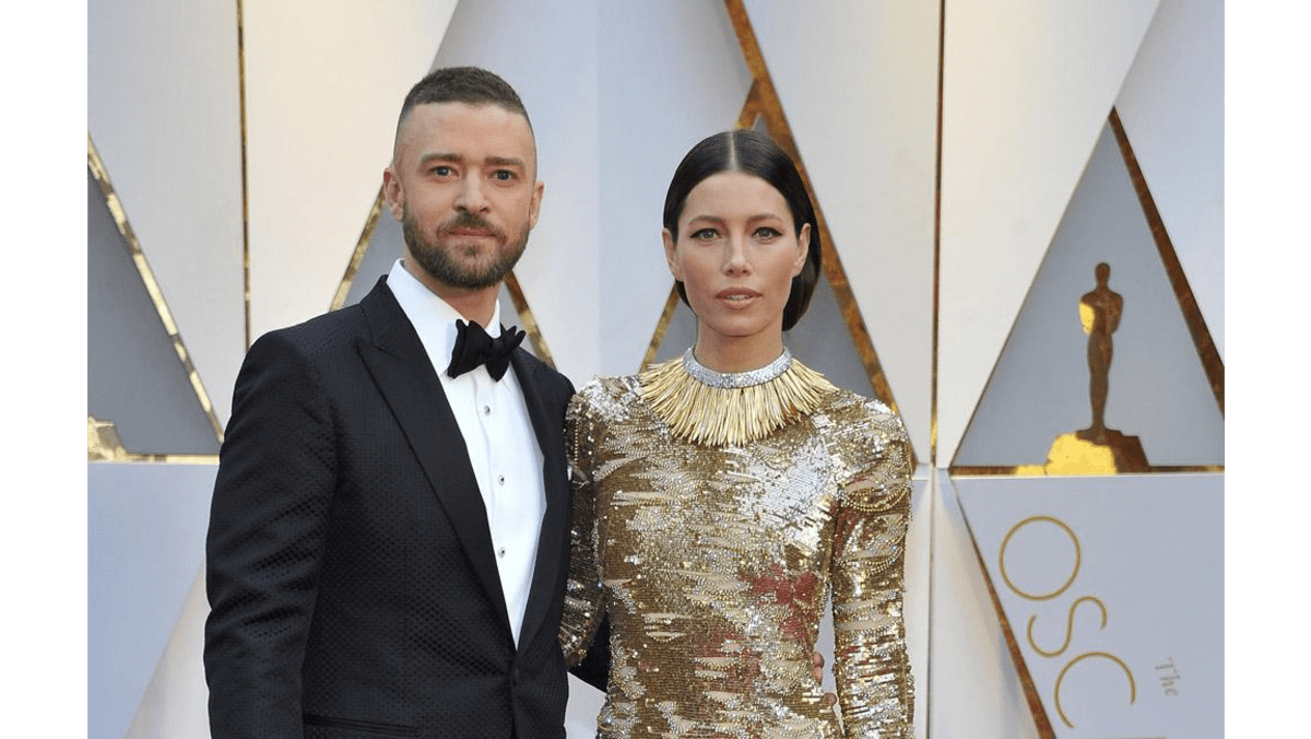 Jessica Biel and Justin Timberlake arrive at the 2022 Children's