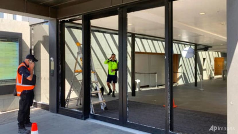 Man smashes New Zealand parliament doors with axe
