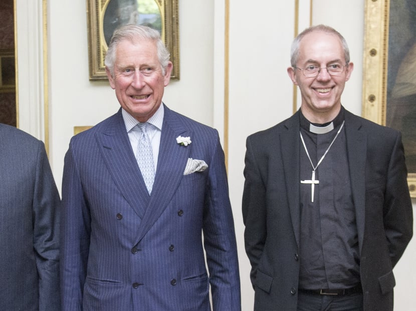 Britain's Prince Charles, Prince of Wales (C) poses for a picture with Egyptian Grand Imam of al-Azhar Sheikh Ahmed al-Tayeb (L) and Archbishop of Canterbury Justin Welby (R) at Clarence House in London on June 11, 2015.  Photo: AFP