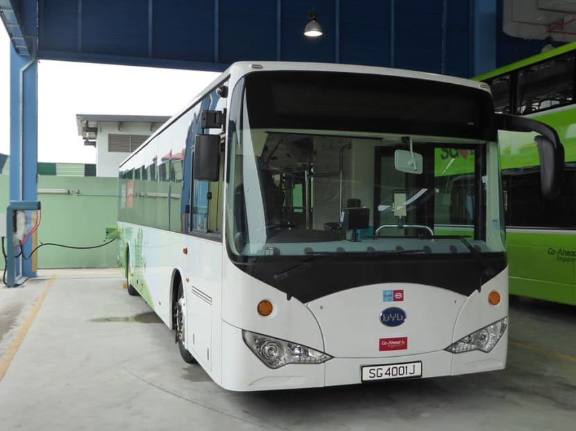 The electric buses, which will be equipped with systems that provide commuters with audio and visual information about their journey, are part of the LTA’s efforts to build a more environmentally friendly public bus fleet.