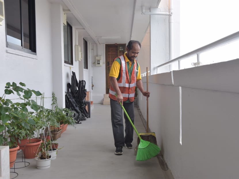 Cleaners who find it difficult to climb staircases, or who take some time reaching certain areas due to medical conditions such as arthritis, could be deployed on the ground floor to clean the void deck and carpark.