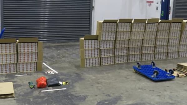 4 people arrested, 1,100 cartons of duty-unpaid cigarettes seized in customs operation