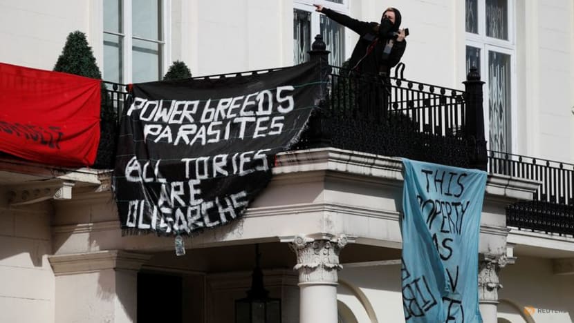 Squatters occupy Russian oligarch's London mansion