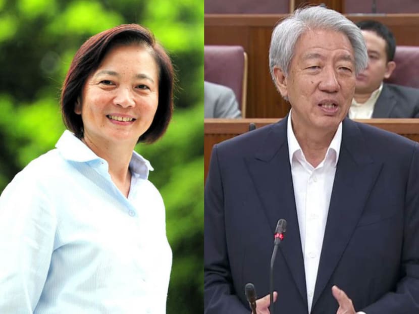 (From left) Nee Soon GRC MP Lee Bee Wah and Deputy Prime Minister Teo Chee Hean. TODAY file photo