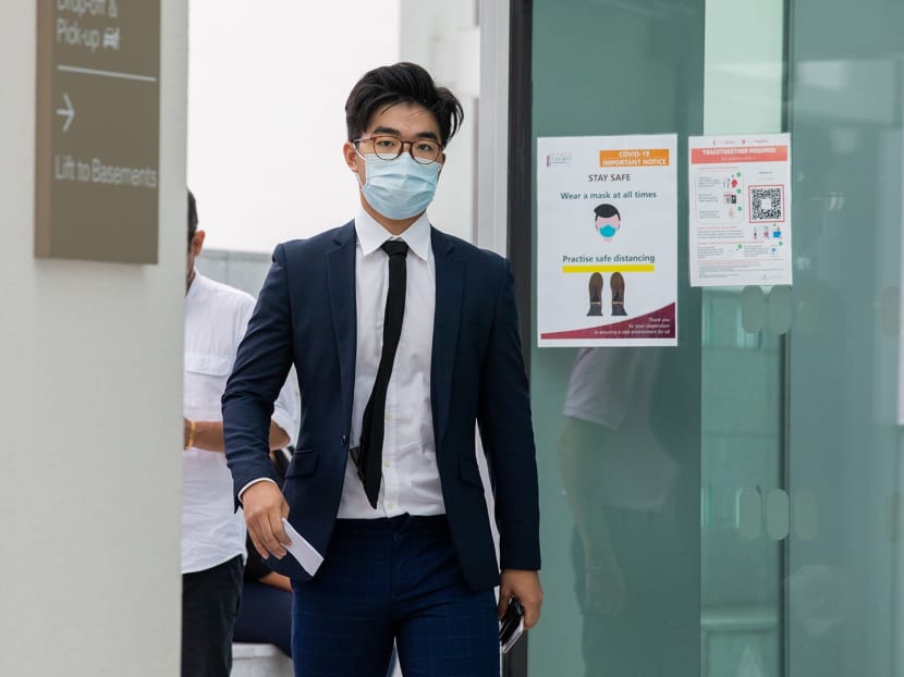 Sun Sicong leaving the State Courts on Dec 20, 2021. Sun Sicong leaving the State Courts on Dec 20, 2021.