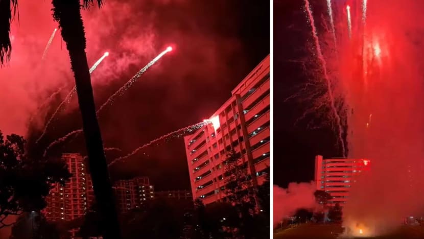 HDB block in Ubi hit by 'stray projectile' from New Year fireworks display HDB block in Ubi hit by 'stray projectile' from New Year fireworks display
