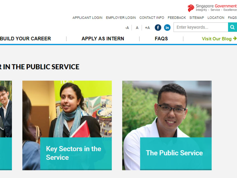 A screengrab of the Careers@Gov site.