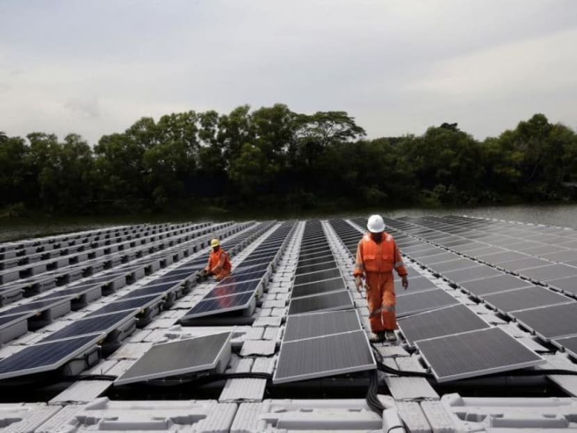 The PUB previously proposed introducing floating solar panels at Bedok, Lower Seletar and Upper Peirce Reservoirs. On Wednesday, the Economic Development Board and PUB said the national water agency will deploy a 50MWp floating solar panel system at Tengeh Reservoir by 2021.