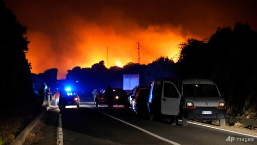 Fires ravage Italian island of Sardinia, forcing evacuations