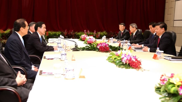 马英九吁中国以和平方式处理两岸问题 尊重台湾民主体制