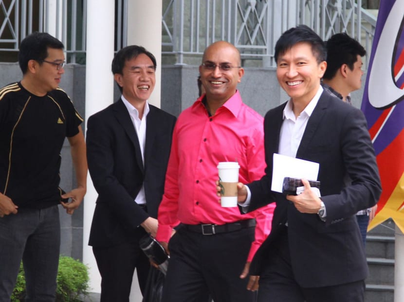 City Harvest Church founder Kong Hee arriving at the State Court, Aug 18, 2014. Photo: Ernest Chua
