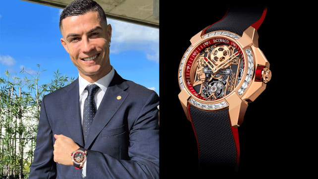 Football star Cristiano Ronaldo has a special CR7 watch collection with Jacob & Co