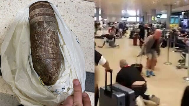 美国旅客图带炮弹登机 机场乘客恐慌奔逃