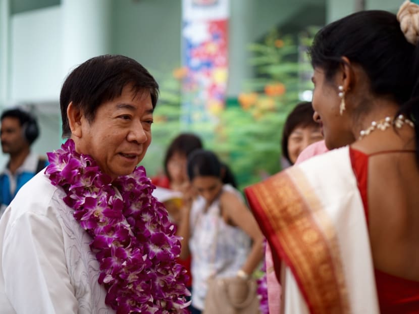 Minister for National Development Khaw Boon Wan at Sree Narayana Guru's 161st Birth Anniversary Celebrations at Sree Narayana Mission on Sunday (Aug 30). Photo: Hon Jing Yi/TODAY