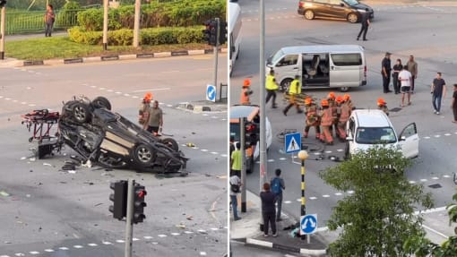 Two dead, including 17-year-old Temasek JC student, after multi-vehicle accident in Tampines